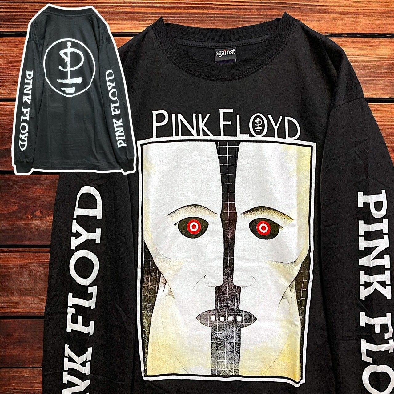 Pink Floyd ピンクフロイド　長袖 ⭐︎ 長袖 Tシャツ ロンT ピンクフロイド PINK FLOYD 黒 tee ティー