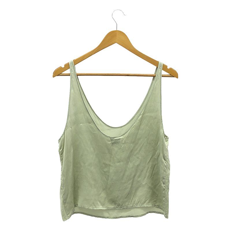 【美品】  BASErange / ベースレンジ | シルク サテン キャミソール トップス | XS | ベージュ | レディース 美品】 BASErange / ベースレンジ | シルク サテン キャミソール