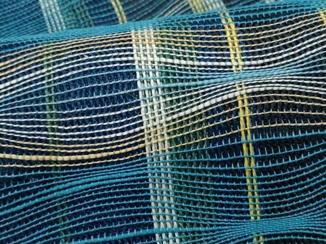 平和屋着物＊夏物 八寸名古屋帯 格子柄 名古屋仕立て 正絹 逸品 CAAW5580fb