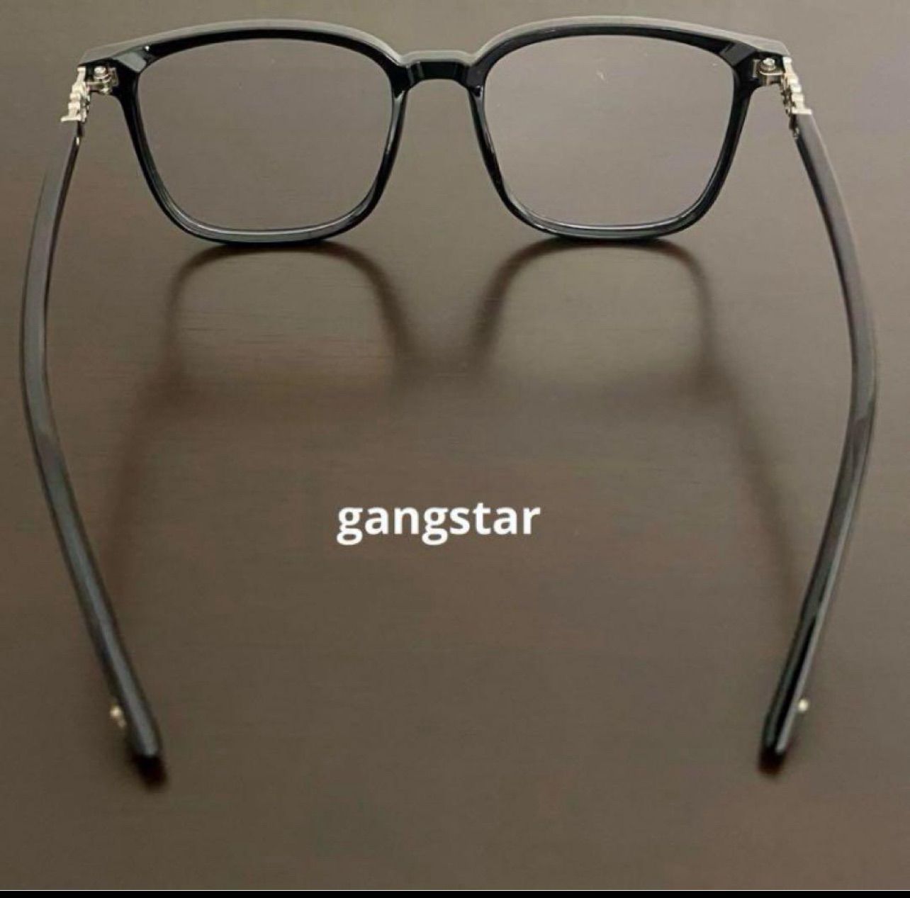 伊達メガネ クリアレンズ メガネ クロス 十字架 y2k グランジ 黒縁