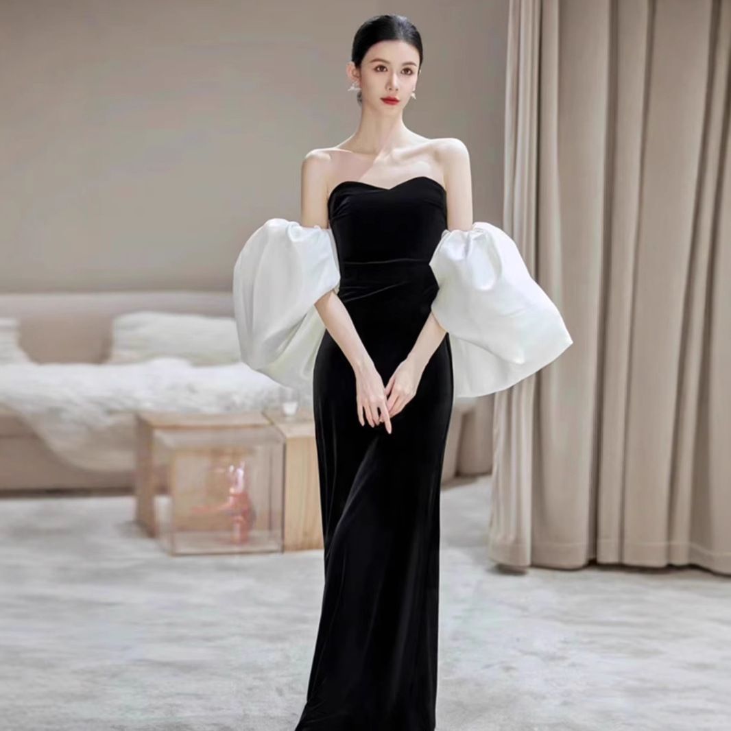 dazzlin シャツカラーコルセットタックワンピース チャコールグレー XS