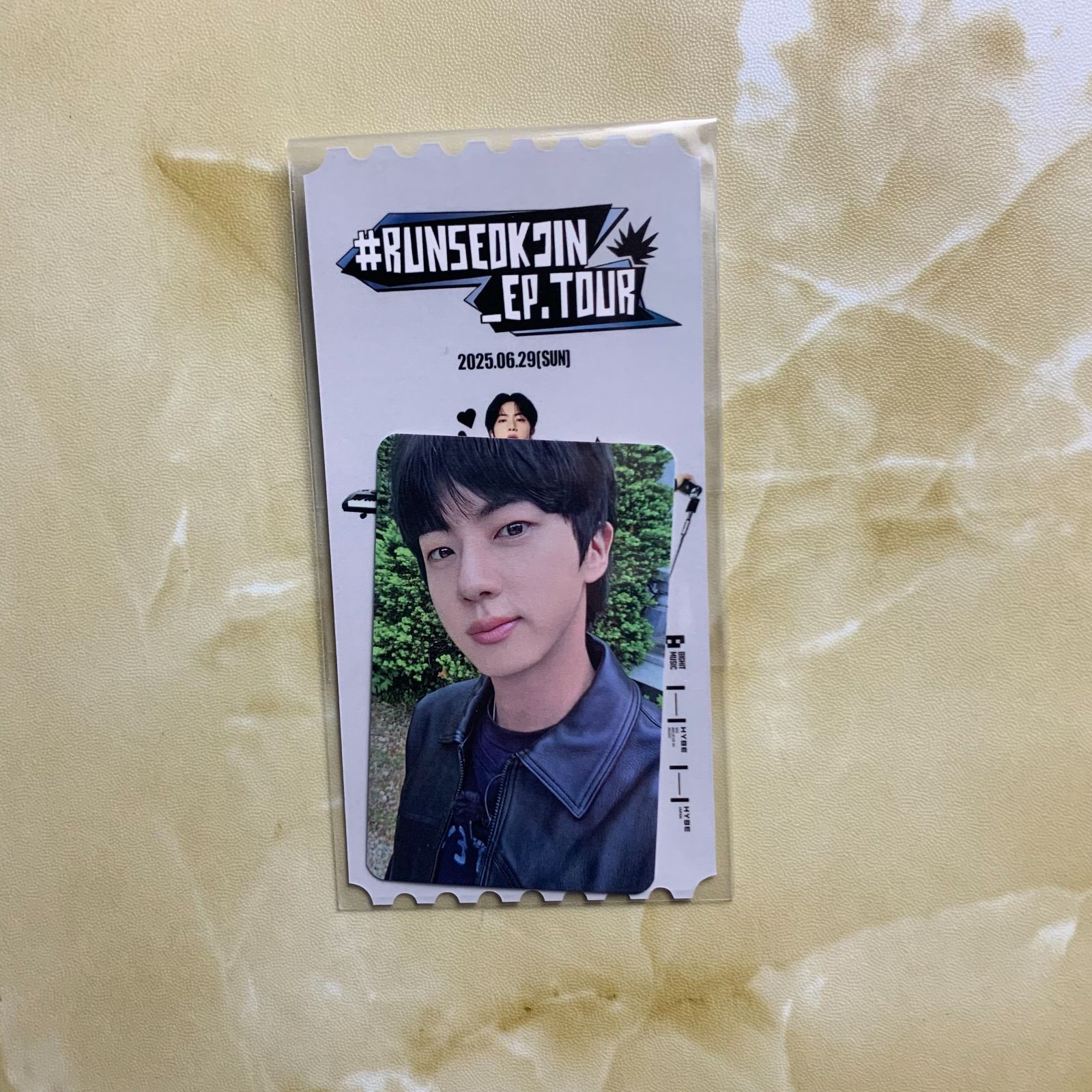 ジン RUNSEOKJIN_EP.TOUR LIVE PLAY 6/29 トレカ ジン RUNSEOKJIN_EP.TOUR LIVE PLAY 6/29 トレカ BTSジン JIN