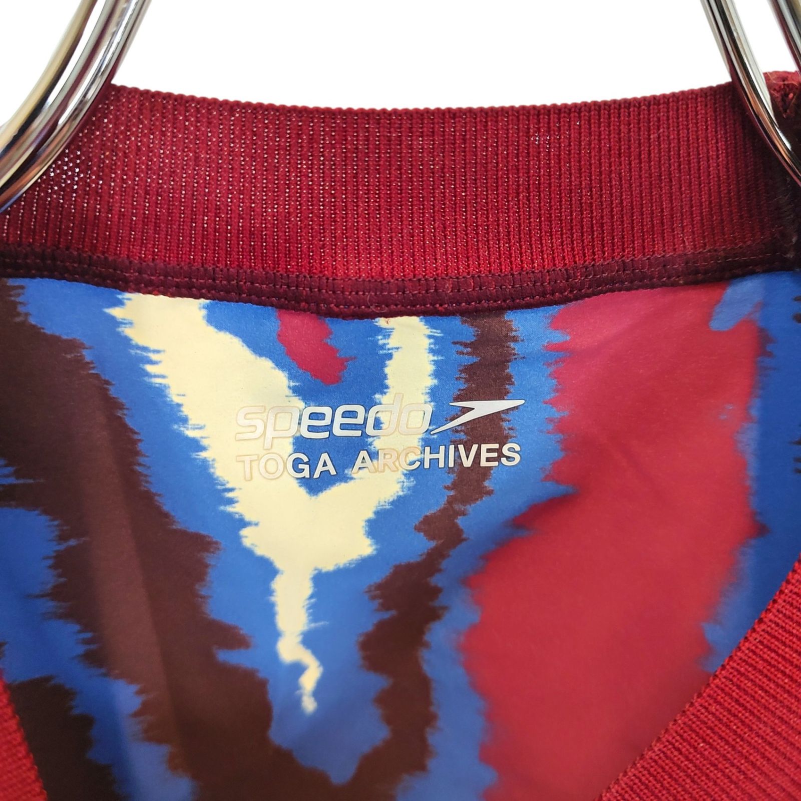 TOGA トーガ x SPEEDO スピード 総柄 半袖 Tシャツ TC11-JK529 48 