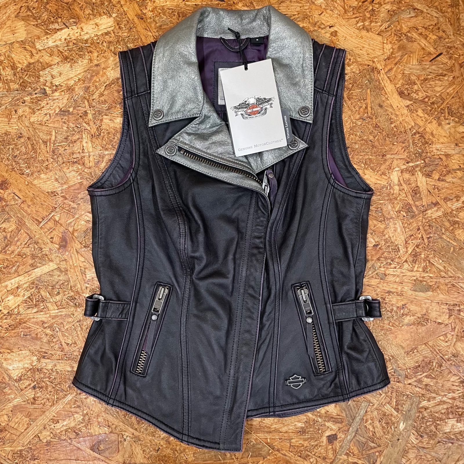 新品 Harley-Davidson ヴィンテージレザー ダブルライダースジャケット 