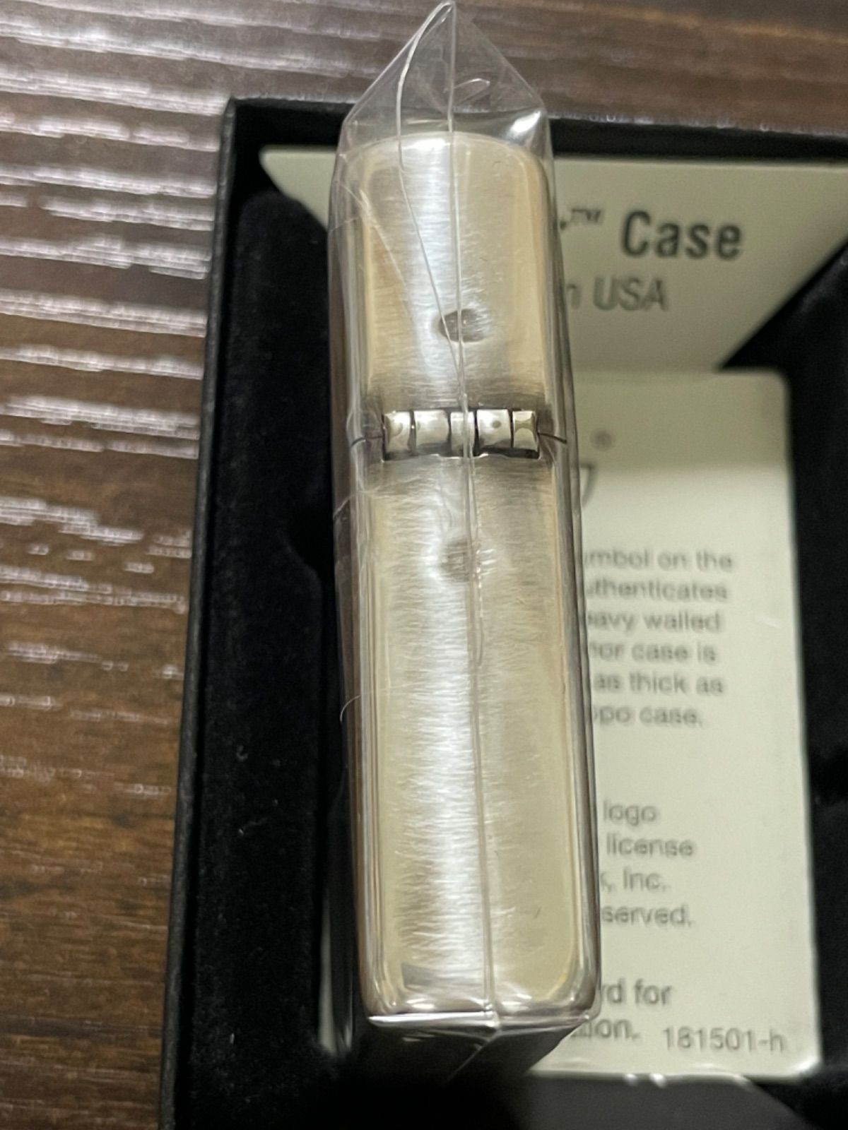 zippo アメリカンスピリット アーマー 木象嵌 限定品 銀燻 ウッド 2018 