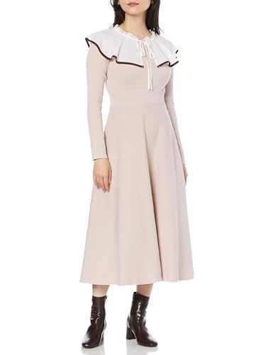 Size 38 RegularR_Color パンウダーピンク レッセパッセ カジュアルドレス ﾌﾚｱｶﾗｰﾆｯﾄﾜﾝﾋﾟｰｽ レディース ﾊﾟﾝｳﾀﾞｰﾋﾟﾝｸ