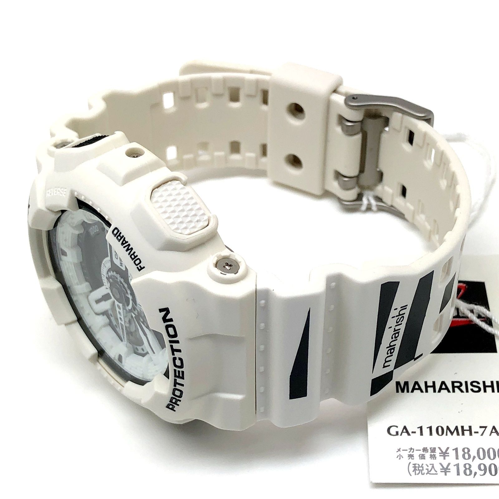 【コラボ限定】G-SHOCK GA-110MH 完品マハリシ 白 G-SHOCK ジーショック GA-110MH-7A Maharishi マハリシ コラボ