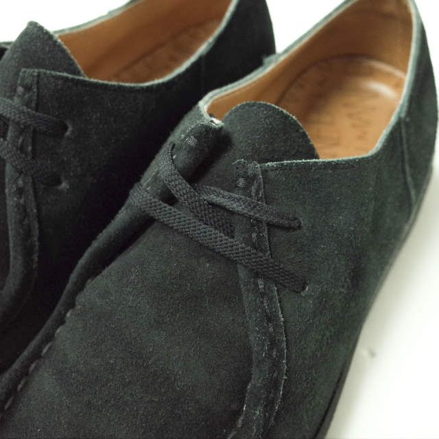 MANEBU/マネブ 417別注チロリアンシューズ スエード ブラックシューズ