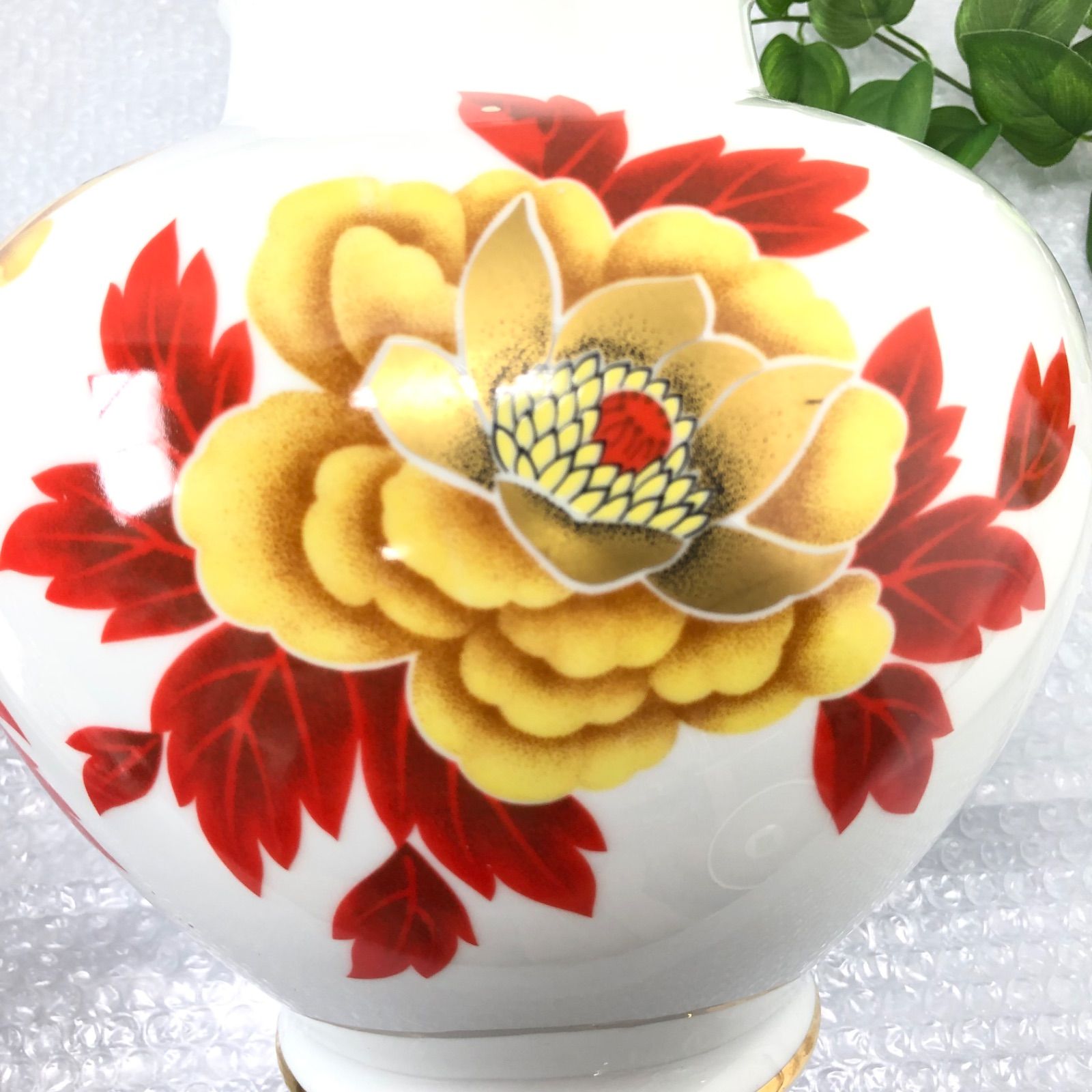 ノリタケ 掛花生 限定品 オールドノリタケ復刻版 瑠璃金彩葡萄盛