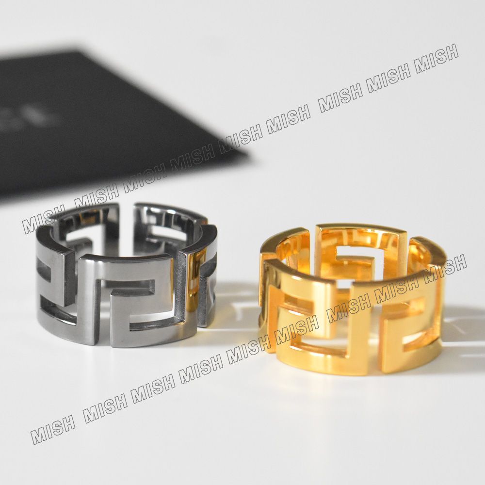 VERSACE メデューサ グリーク リング メンズ 指輪 ゴールド 新品