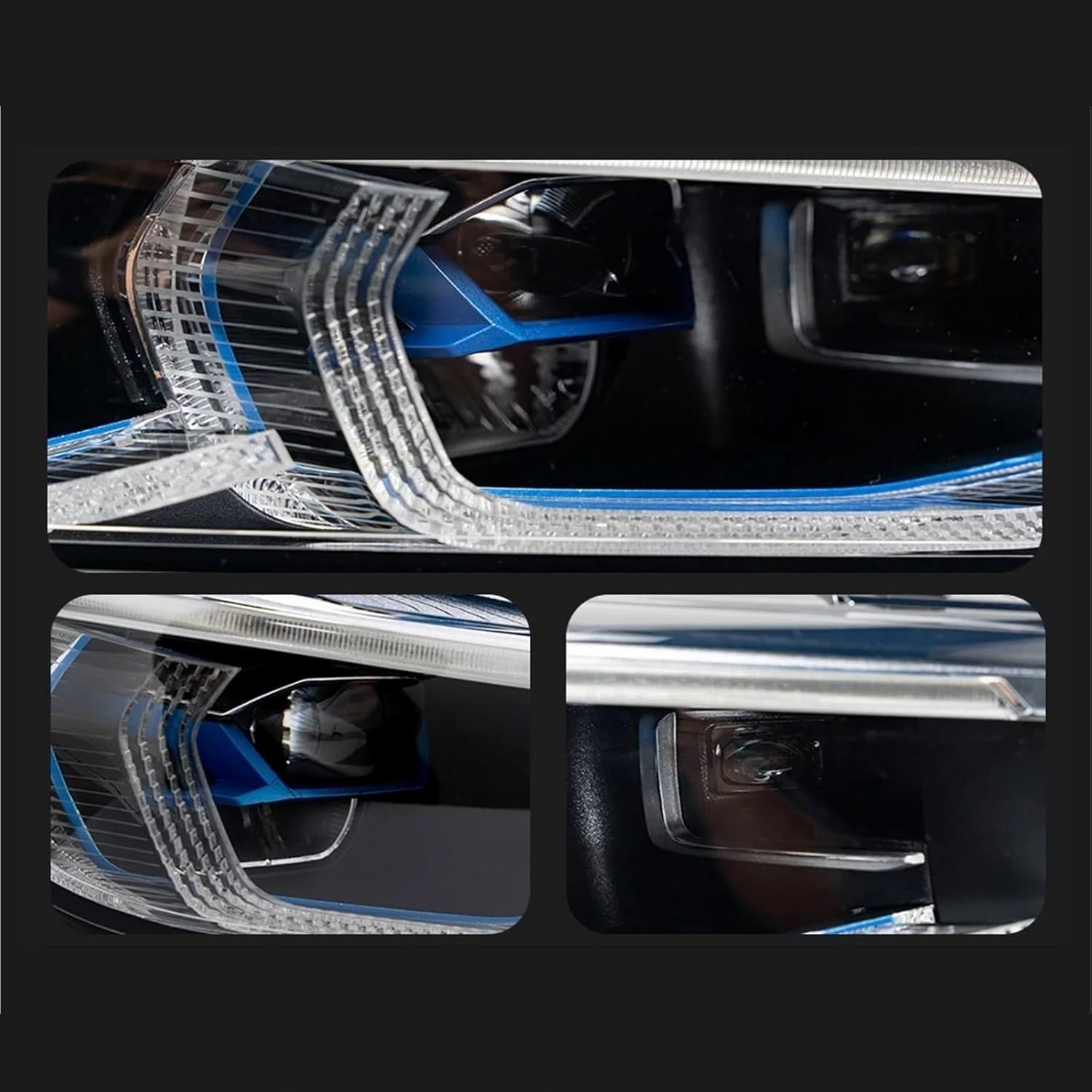 7シリーズ用 LEDヘッドライト プロジェクターレンズ DRL エンジェル  