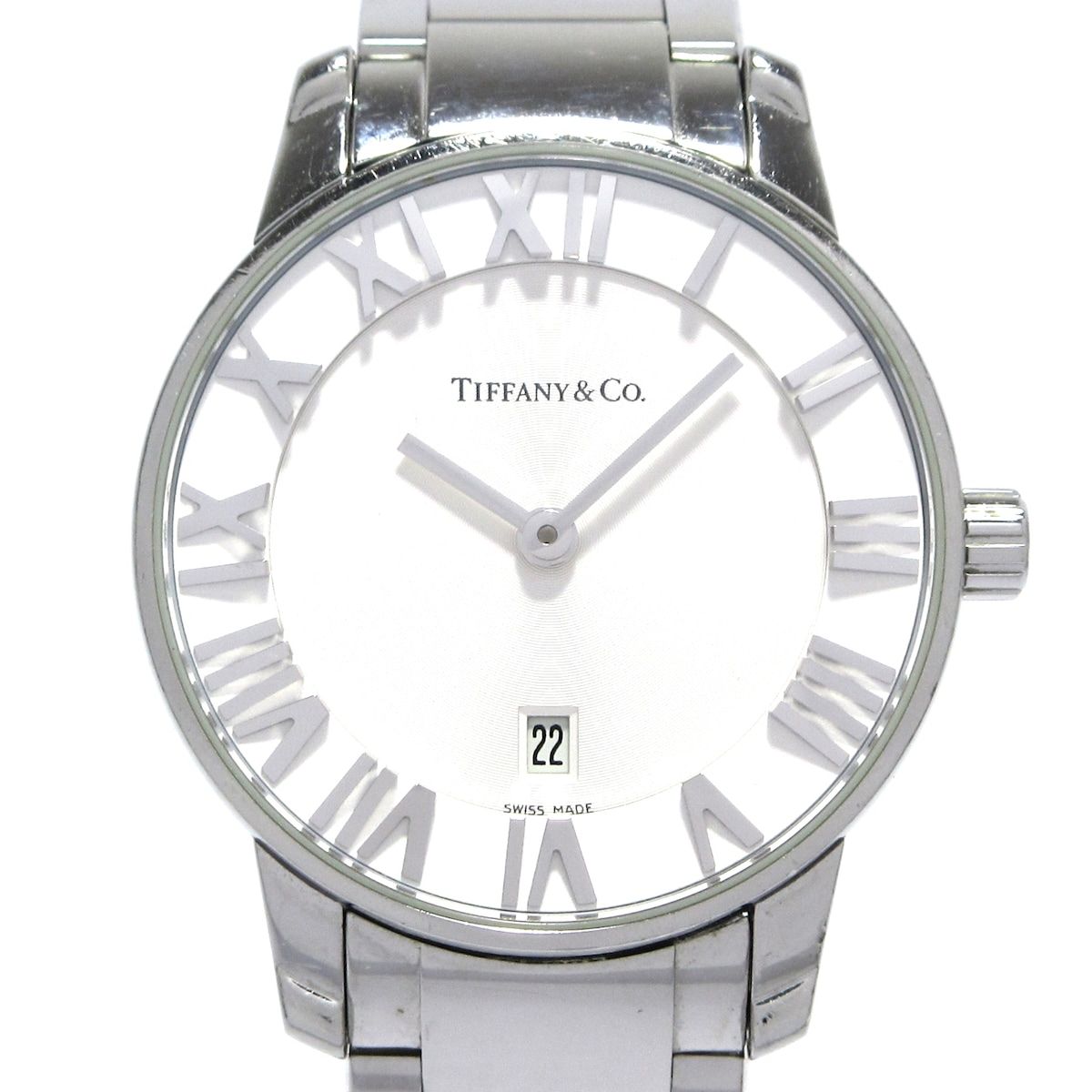 【希少】TIFFANY&Co ティファニー 腕時計 アトラス ホワイト SS 楽天市場】TIFFANY&Co. ティファニー アトラス デイト ホワイト