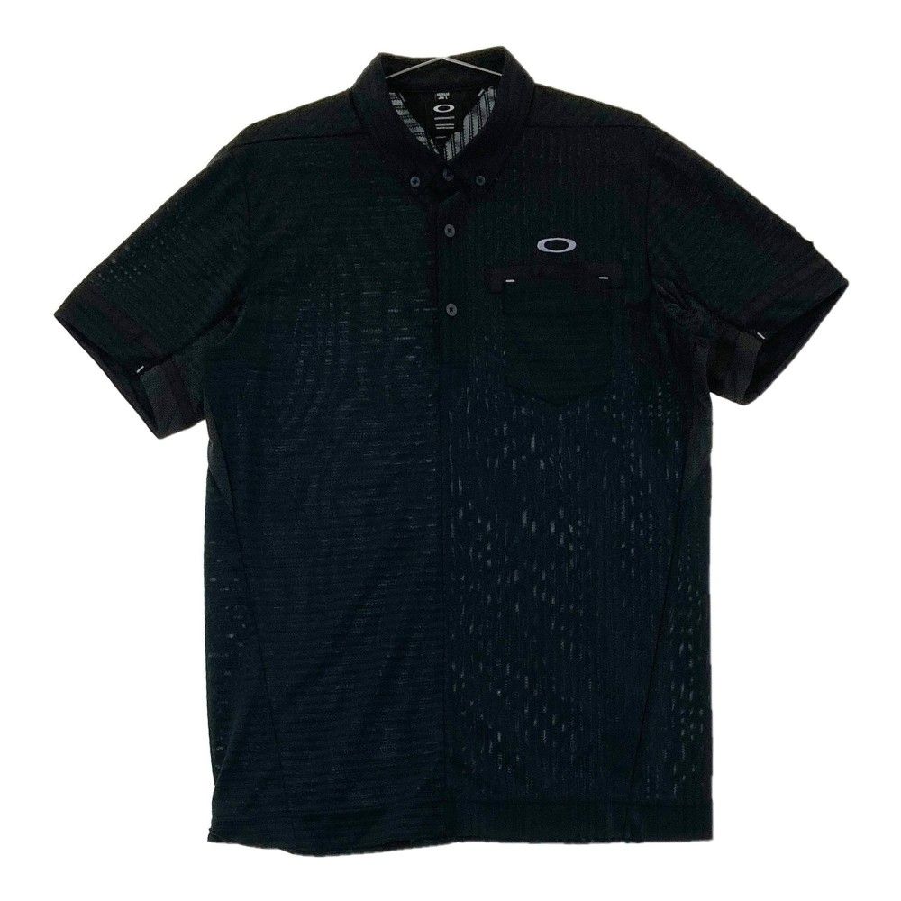 サイズ： OAKLEY オークリー 434392JP 半袖ポロシャツ ボタンダウン ボーダー柄 グレー系 [240101370158] ゴルフウェア メンズ ストスト サイズ： OAKLEY オークリー 434392JP 半袖ポロシャツ ボタン