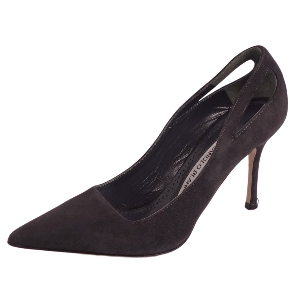 美品 マノロ・ブラニク Manolo Blahnik パンプス スウェードレザー 