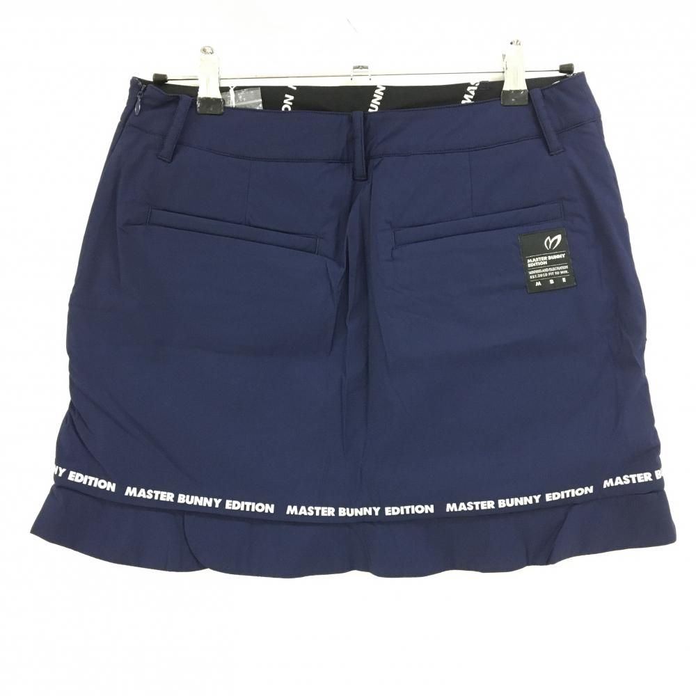 マスターバニー 中綿スカート ネイビー ロゴシルバー ナイロン レディース 1 M ゴルフウェア MASTER BUNNY EDITION