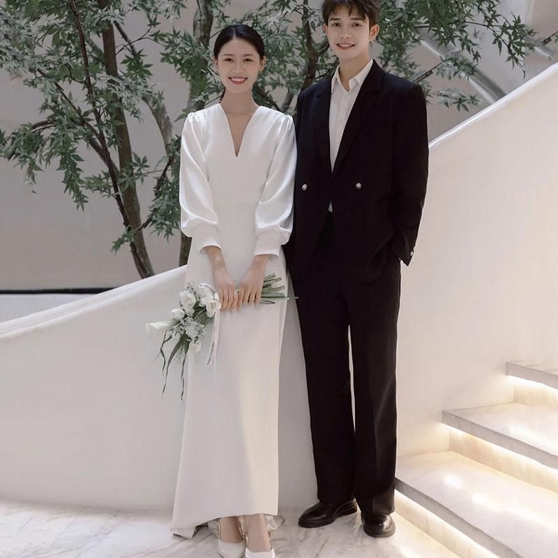高品質!! ウエディングドレス シフォン ブラック 結婚式