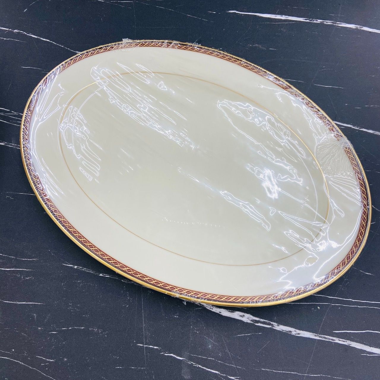 未開封品】LENOX レノックス MONROE モンロー オーバルプレート 楕円 