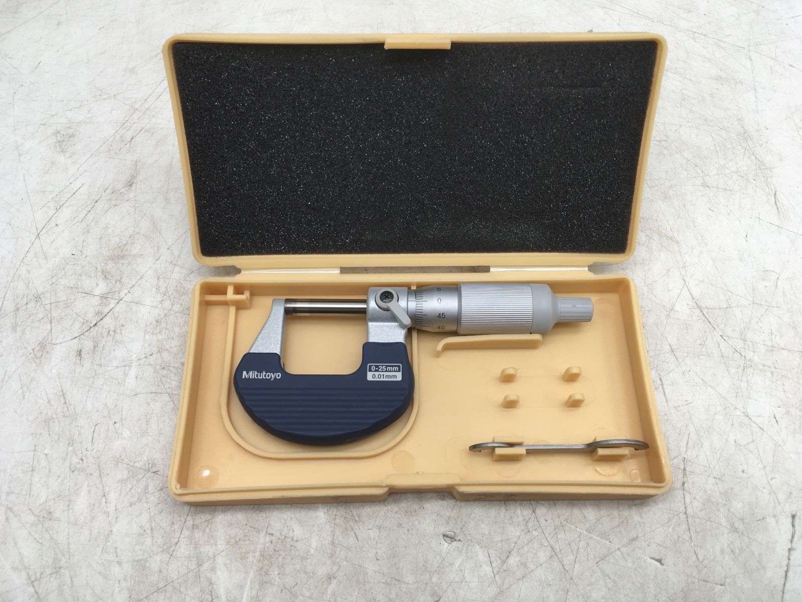 ミッチー 中古品】☆MITUTOYO/ミツトヨ ラチェットシンブルマイクロメータ