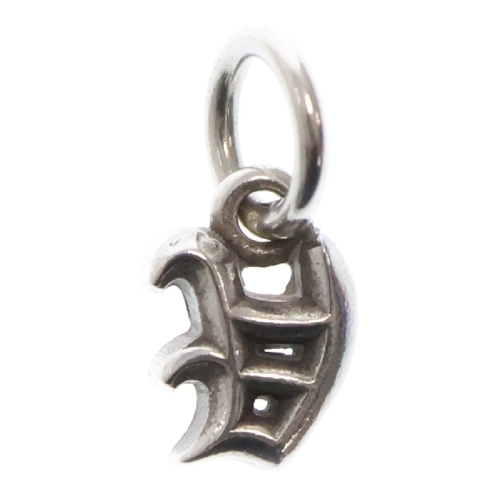CHROME HEARTS クロムハーツ STACK ALPHABET アルファベット スタックチャーム Vイニシャル ネックレストップ シルバー