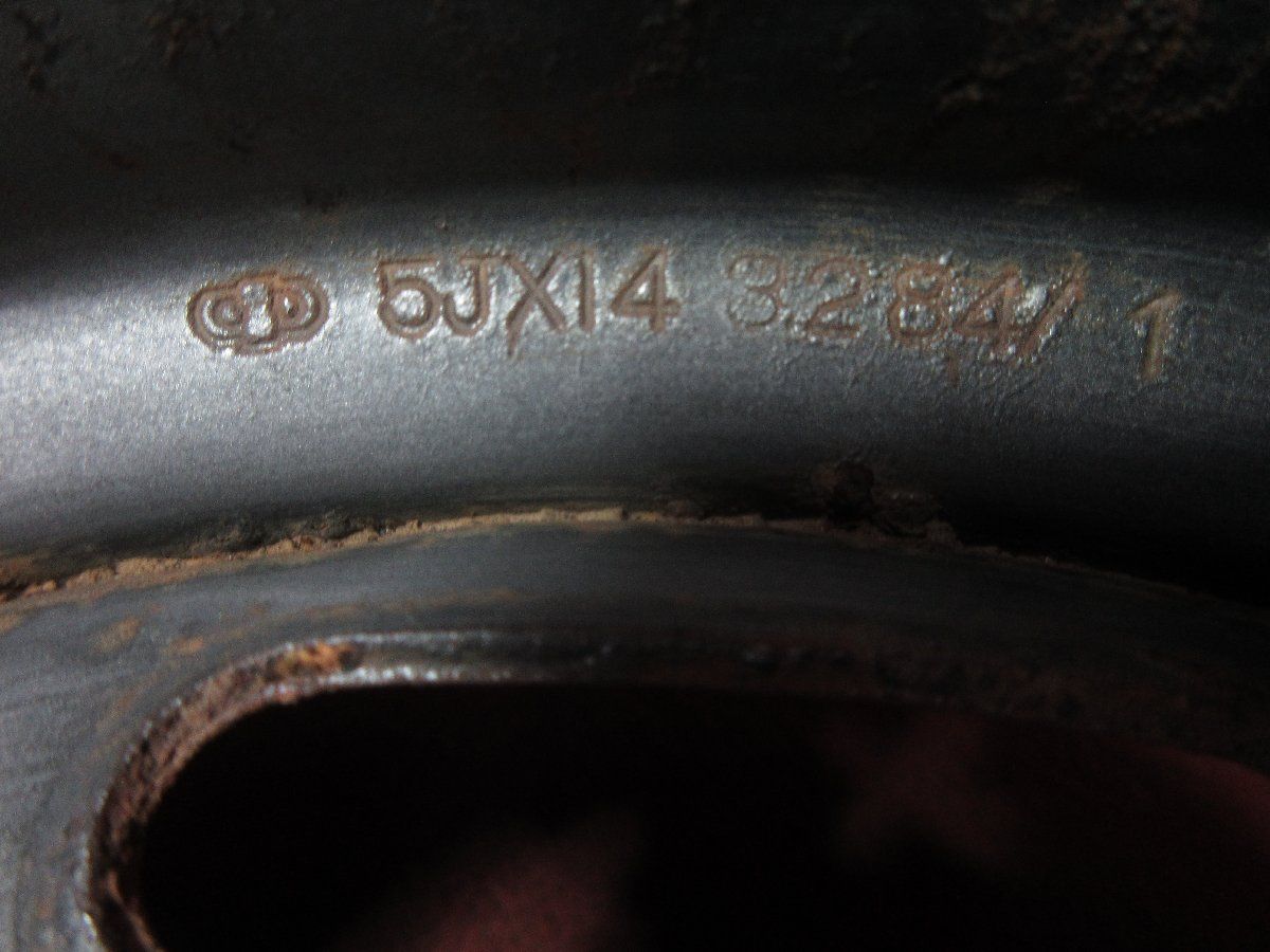  スチール ホイール 4本 14 5 J 4穴 PCD 114 3 35 ハブ径 75 旧車 51173 H 14インチ ホイール