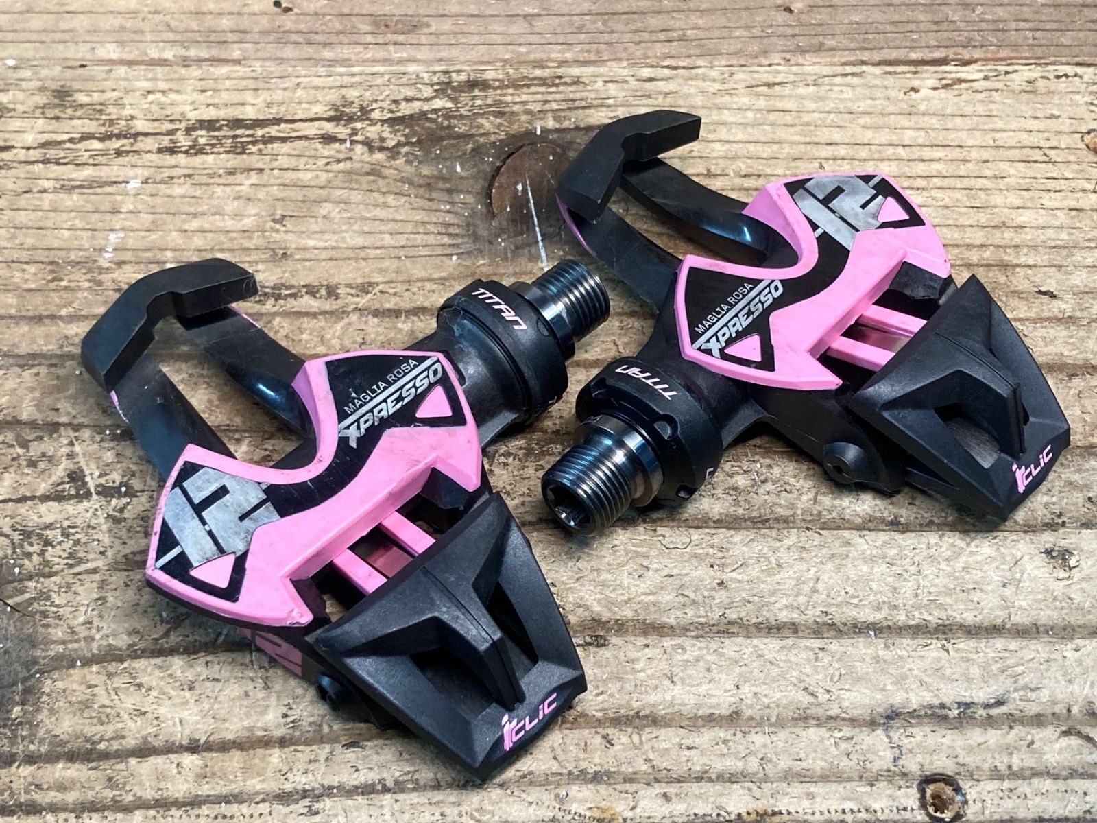 JK978 タイム TIME エクスプレッソ XPRESSO 12 MAGLIA ROSA ビンディングペダル ジロ デ イタリア チタンシャフト