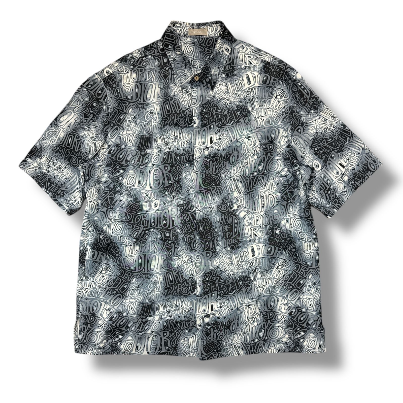 国内正規 DIOR × SHAWN STUSSY 20AW ロゴ総柄シャツ 半袖