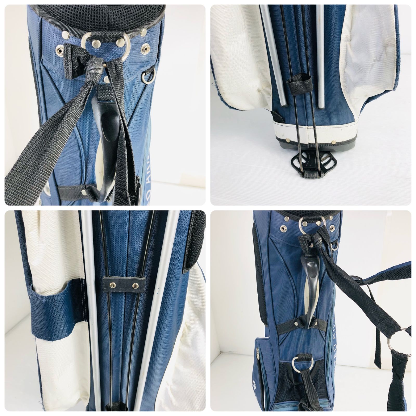 ユナイテッドアローズ ネイビー キャディバッグ ゴルフバッグ ゴルフ 初心者 ユナイテッドアローズ ネイビー キャディバッグ ゴルフバッグ