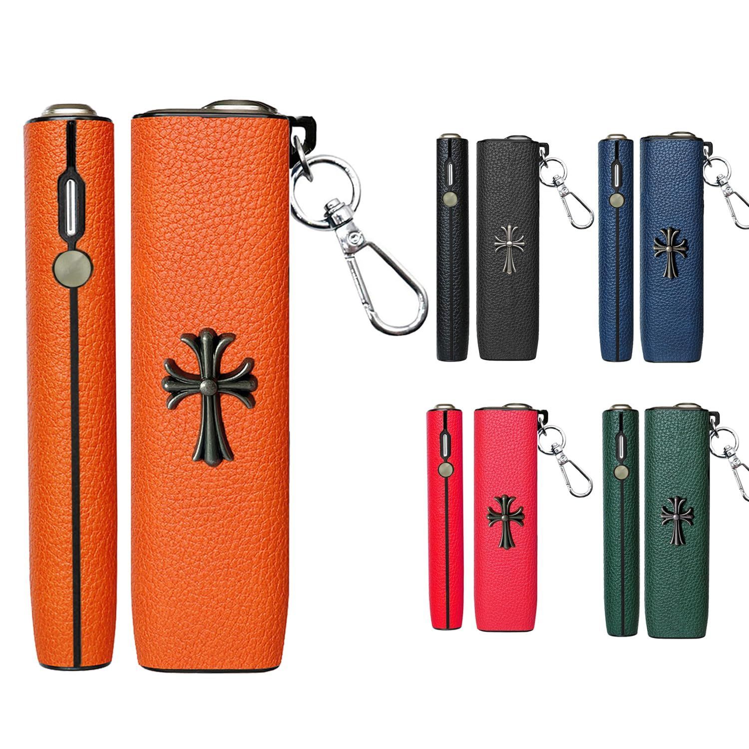 IQOS ILUMA ONE レザーケース キーホルダー付 オレンジ - メルカリ
