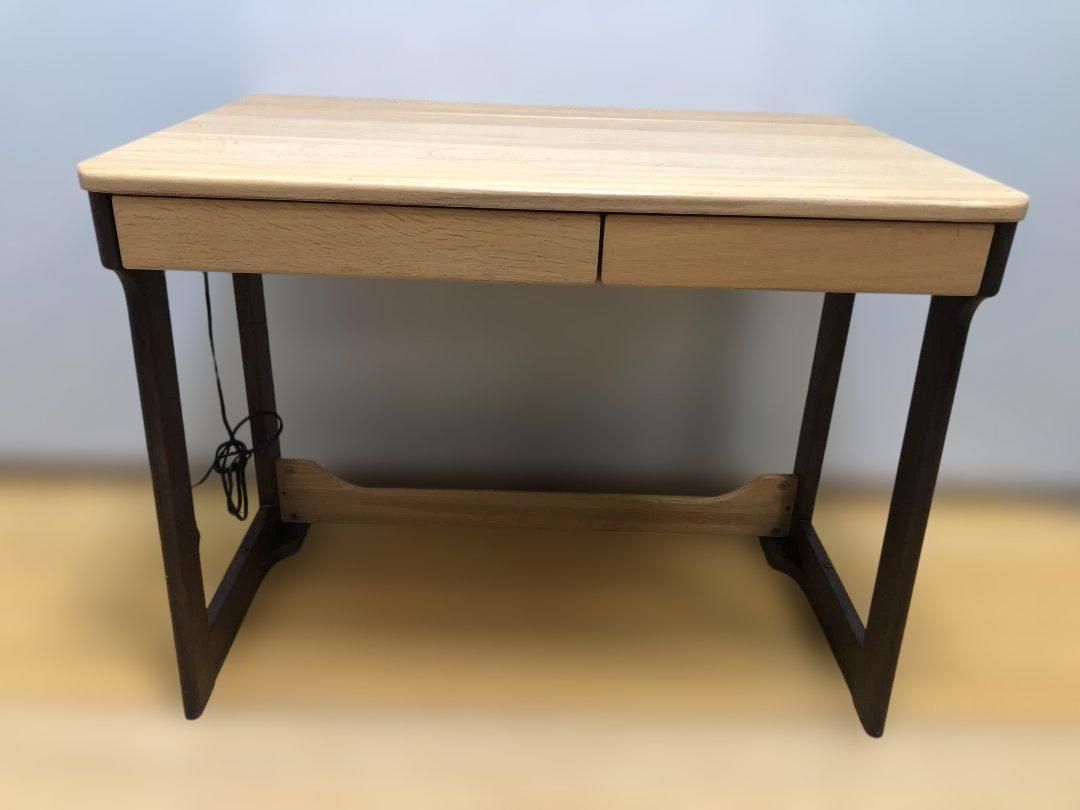 イトーキ ITOKI TH-MH型 奥行可変デスク 天然木 ナラ材 学習机 事務机 ワークデスク 北欧風 木 カフェ風 ナチュラルインテリア 251026-8