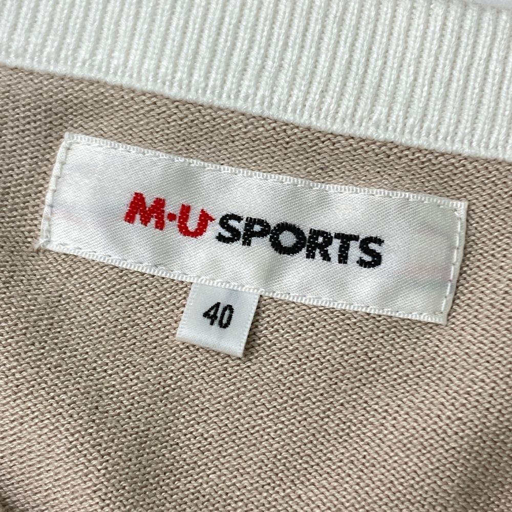 サイズ：40 M.U SPORTS エムユースポーツ ニットセーター ブラウン系