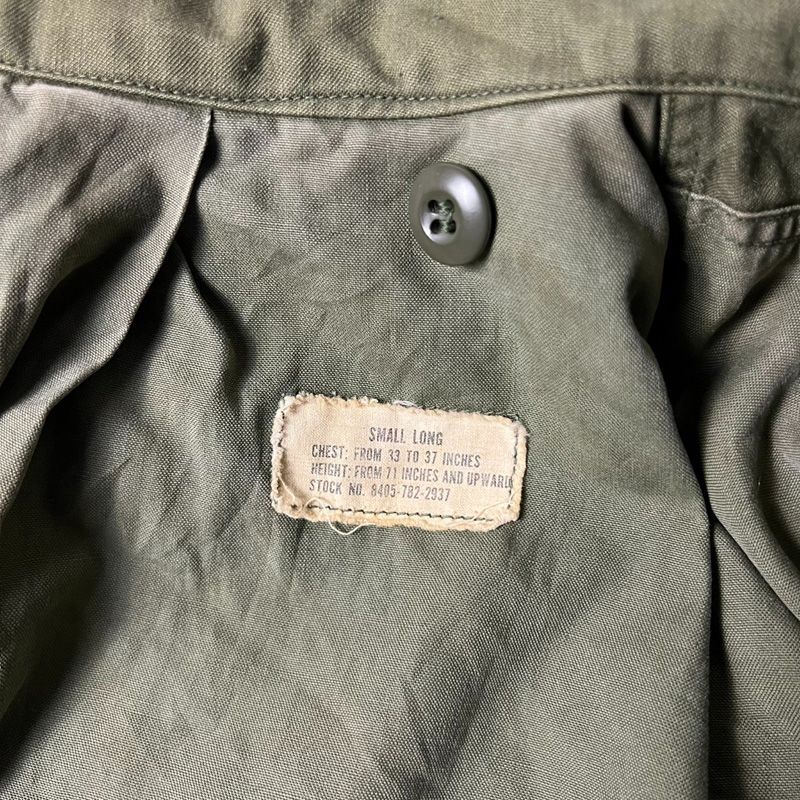 60s 70s M65フィールドジャケット 2nd US ARMY ビンテージ 古着 60-70s 米軍 US ARMY M-65 2nd アルミジップ ミリタリー