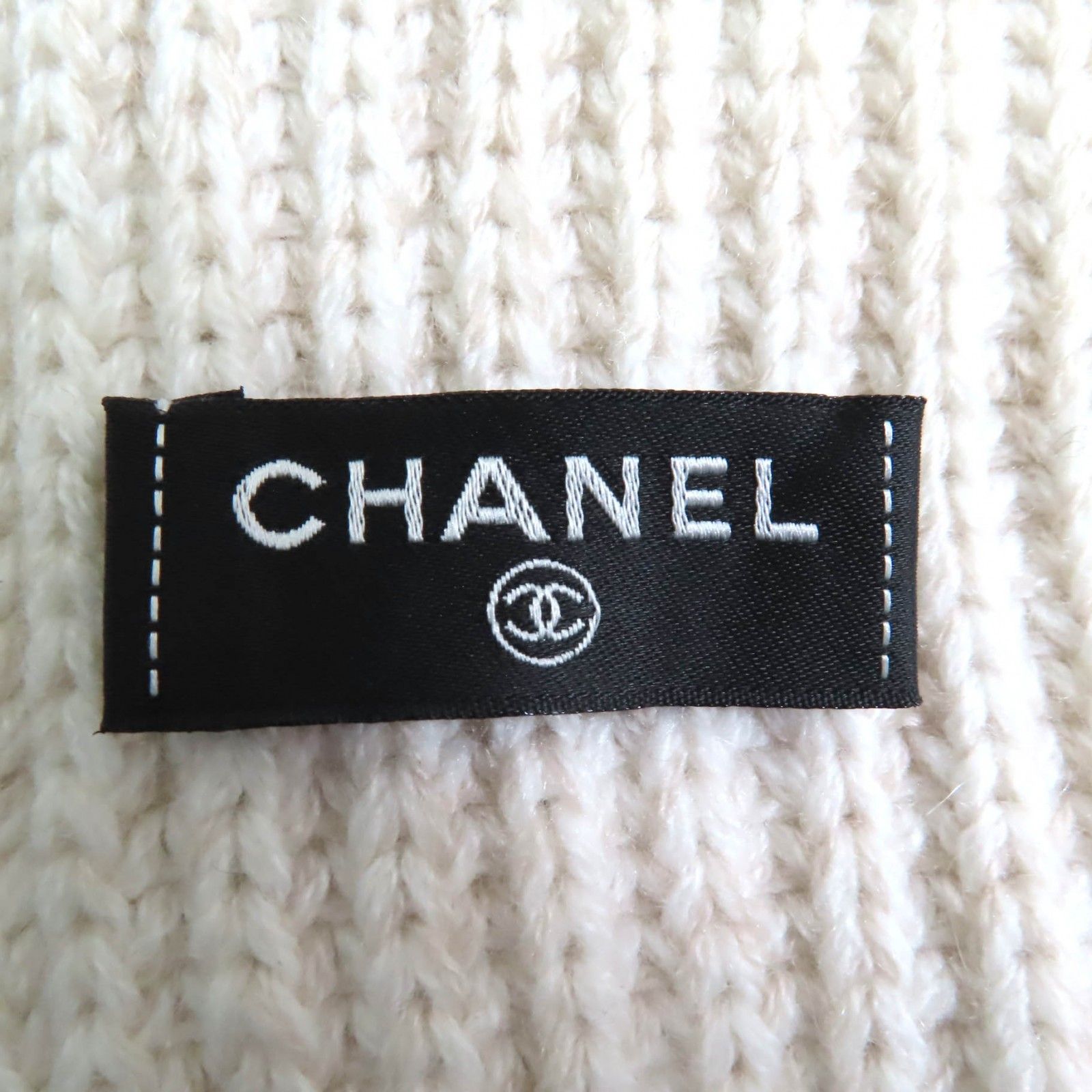極美品◇CHANEL シャネル 24AW 24A カシミヤ ココマーク付き ロング  