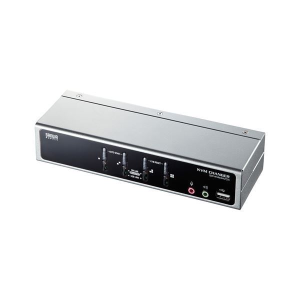 サンワサプライ USB PS|2コンソール両対応パソコン自動切替器 4 1 SW-KVM4HVCN