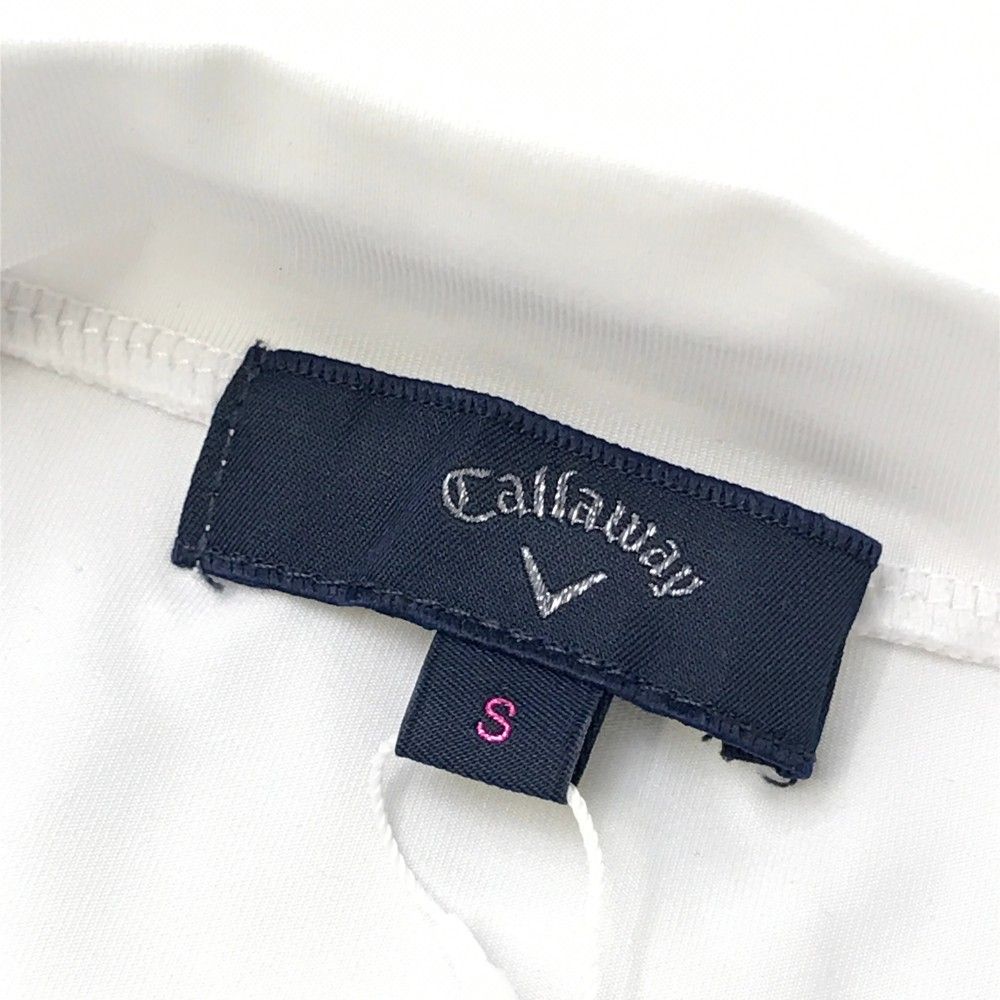 サイズ：S CALLAWAY キャロウェイ  ハイネック 半袖Tシャツ  ホワイト系 [240101396639] ゴルフウェア レディース ストスト サイズ：S CALLAWAY キャロウェイ ハイネック 半袖Tシャツ