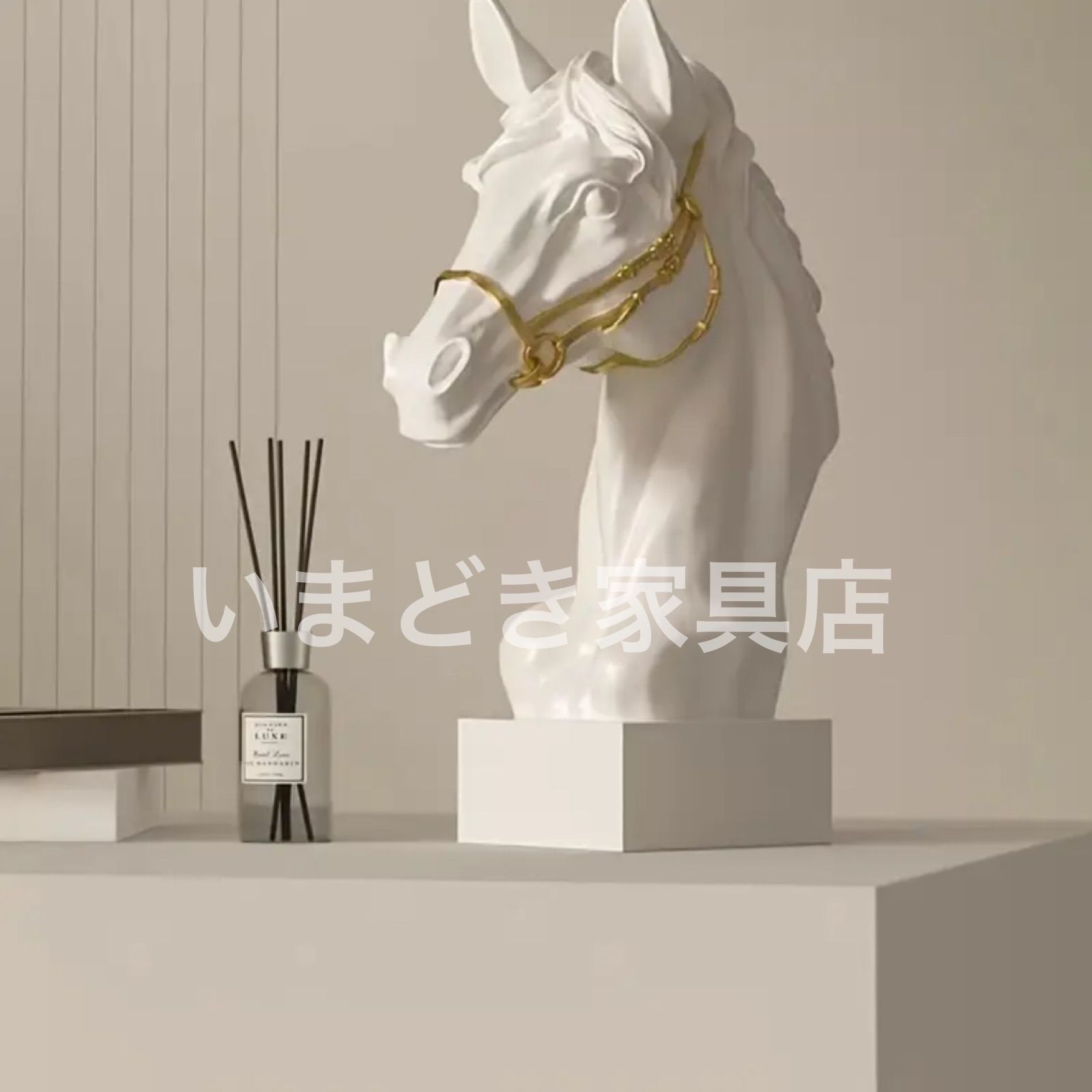 木製 馬の置物 約30cm古民家から見つけました
