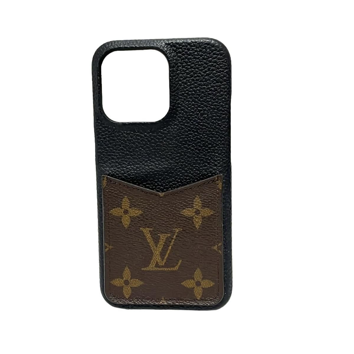 LOUIS VUITTON(ルイヴィトン) 携帯電話ケース モノグラム IPHONEバンパー13PRO M81224 ノワール iPhoneケース  レザー、牛革 - メルカリ