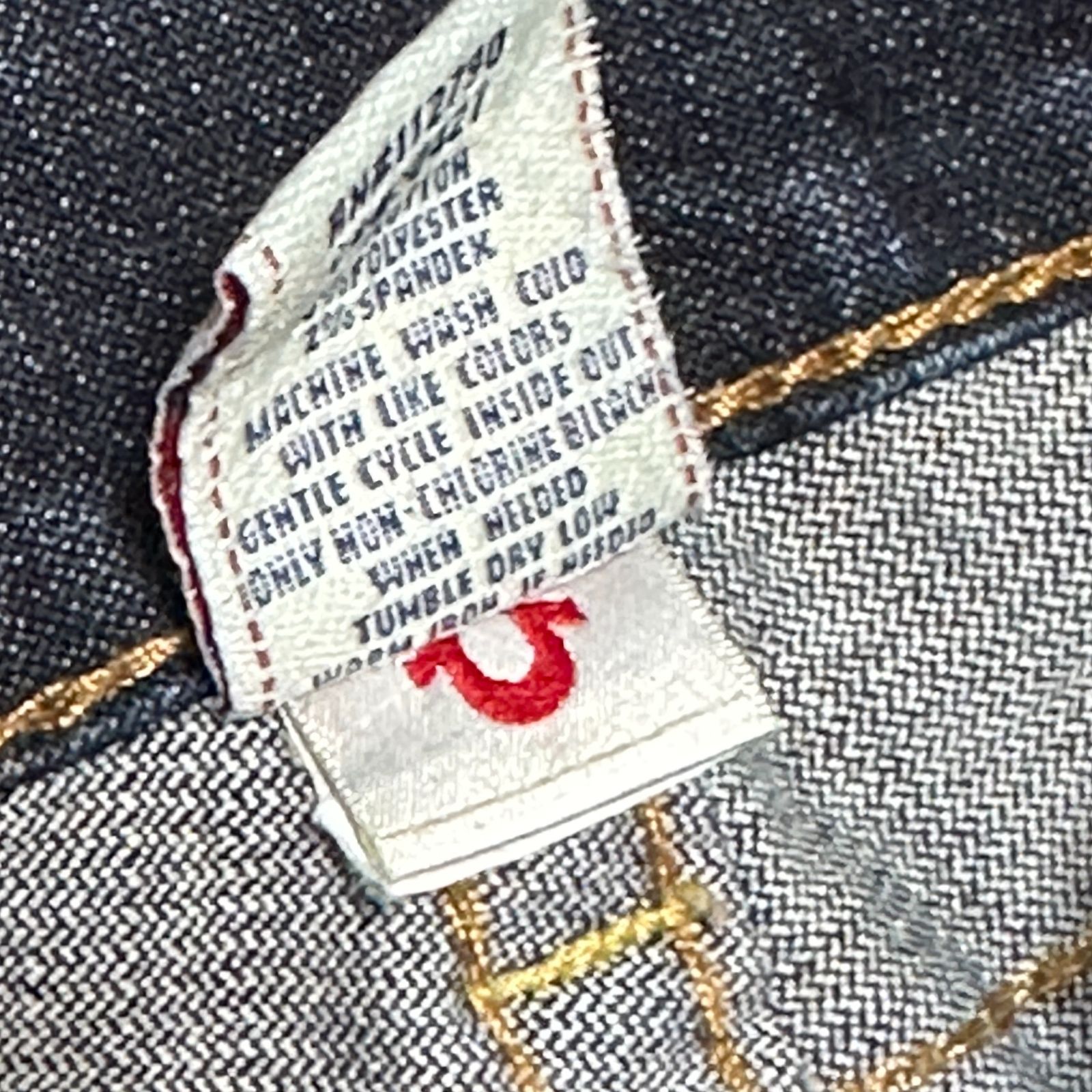 TRUE RELIGION クロップド ブーツカットデニム 26 トゥルーレリジョン