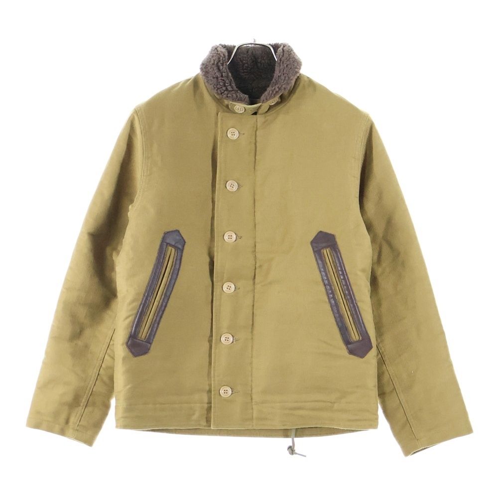 TROPHY CLOTHING トロフィークロージング 裏地ボア ジップアップ デッキジャケット ブラウン
