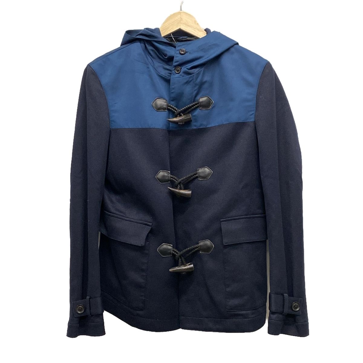 PRINGLE1815 プリングル ダッフルコート サイズ38 M メンズ - ダークネイビー×ネイビー 長袖|春|秋