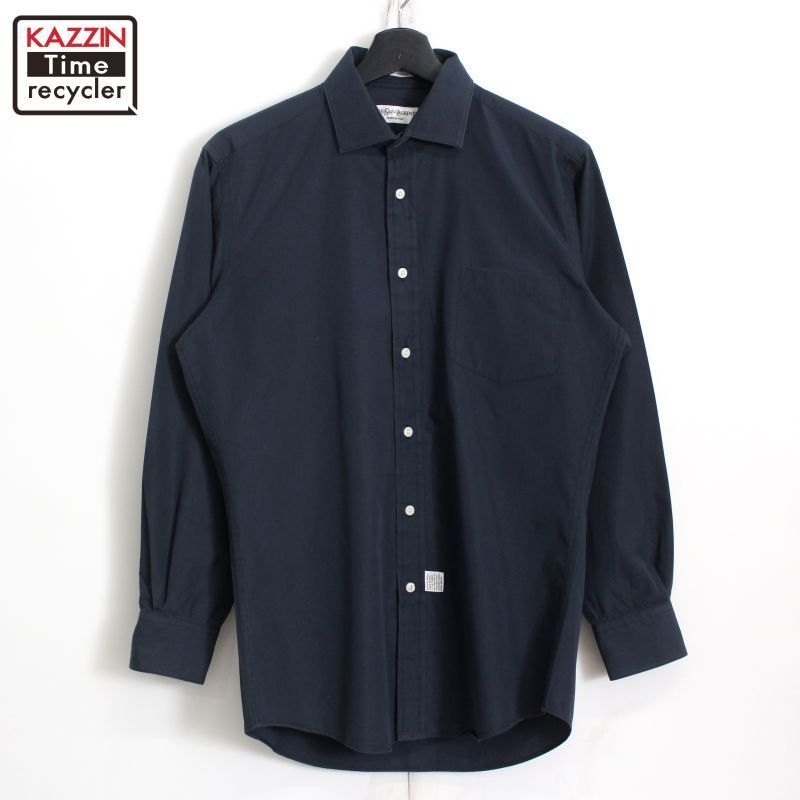 90s vintage YVES SAINT LAURENT 無地 長袖シャツ メンズ Lサイズ相当