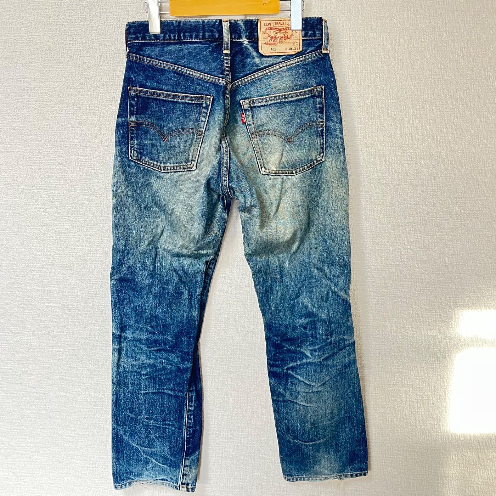 日本製(^w^)b Levi's リーバイス 502XX ダメージ デニムパンツ 綿100