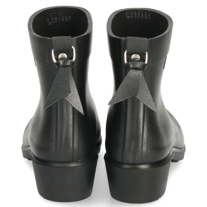 エーグル レインブーツ レディース ショート アンクル丈 長靴 ヒール 黒 防水 滑らない ミリカ ボッティロン ラバーブーツ AIGLE ZZFNB28 ノワール マリン KIN-KAAI_COM