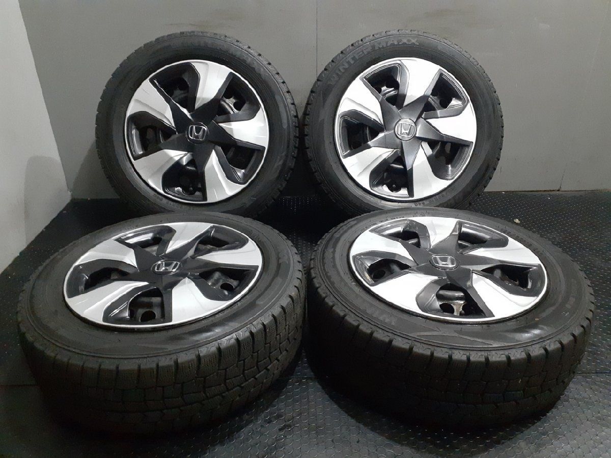 DUNLOP WINTER MAXX WM02 185/60R15】スタッドレス【HONDA フィット 純正ホイール 15インチ 6J4HPCD100】 バリ溝 シャトルにも (TE310) - メルカリ