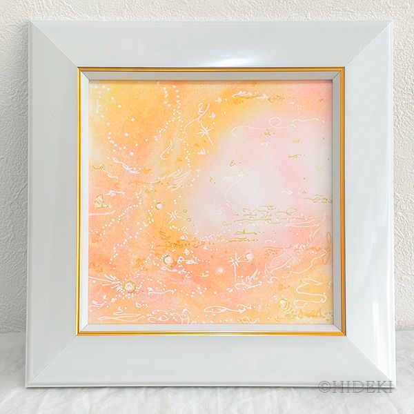 抽象的な果物のパステル画宙花 抽象画 人物像 油彩宙花