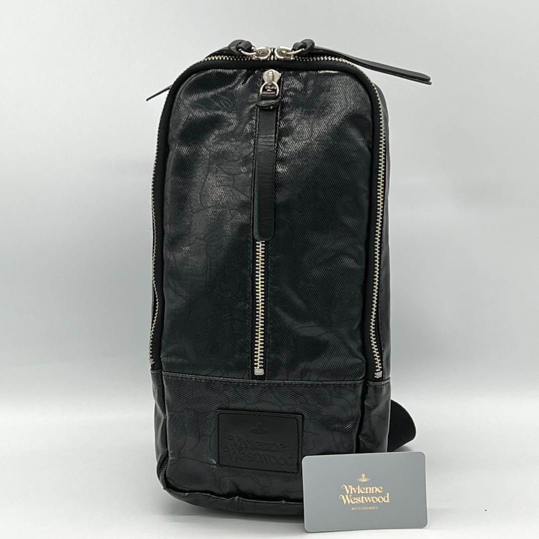 ✨️良品✨️VivienneWestwood ボディバッグ スリングバッグ 黒色 