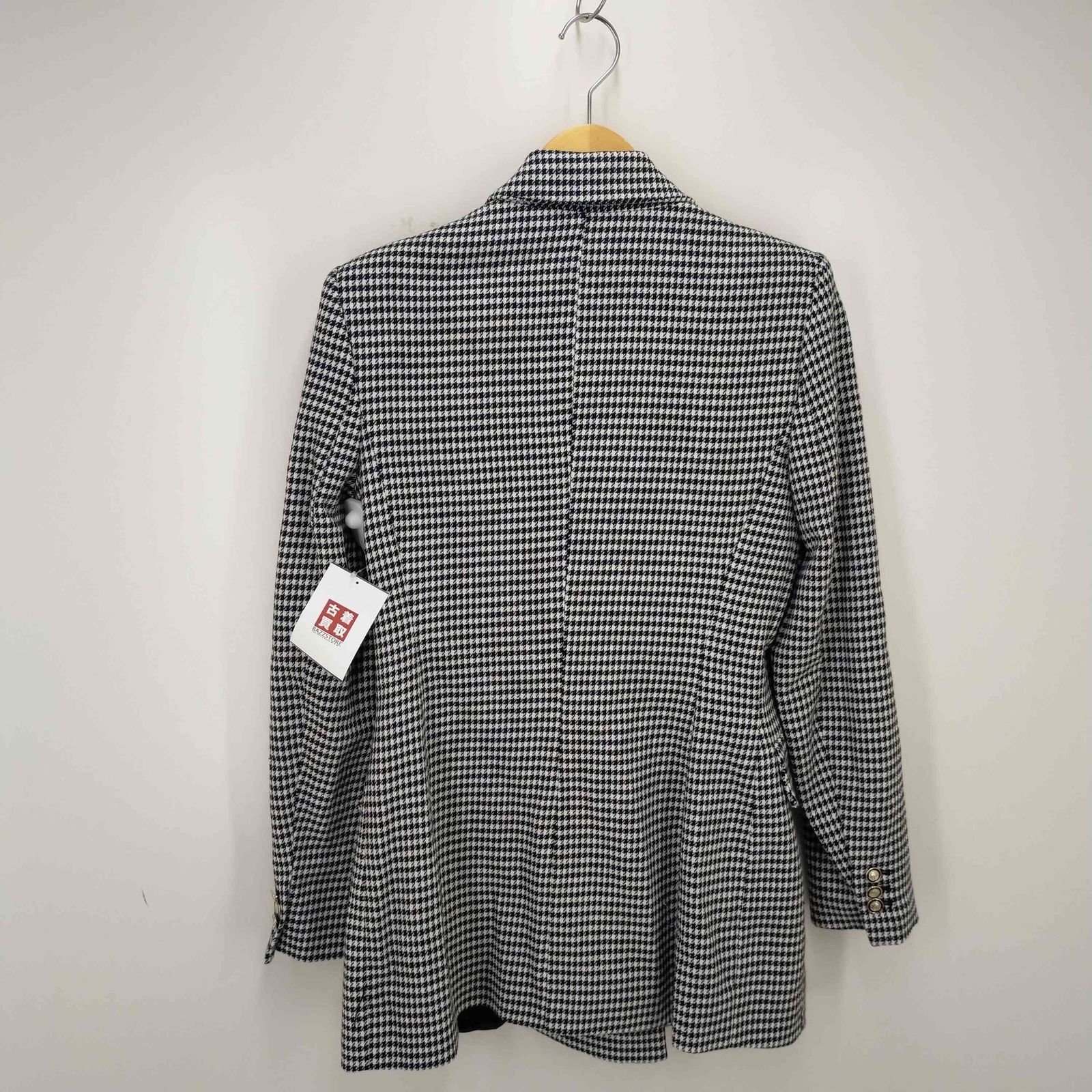 ザラ ZARA HOUNDSTOOTH DOUBLE-BREASTED BLAZER 千鳥格子4Bダブル 