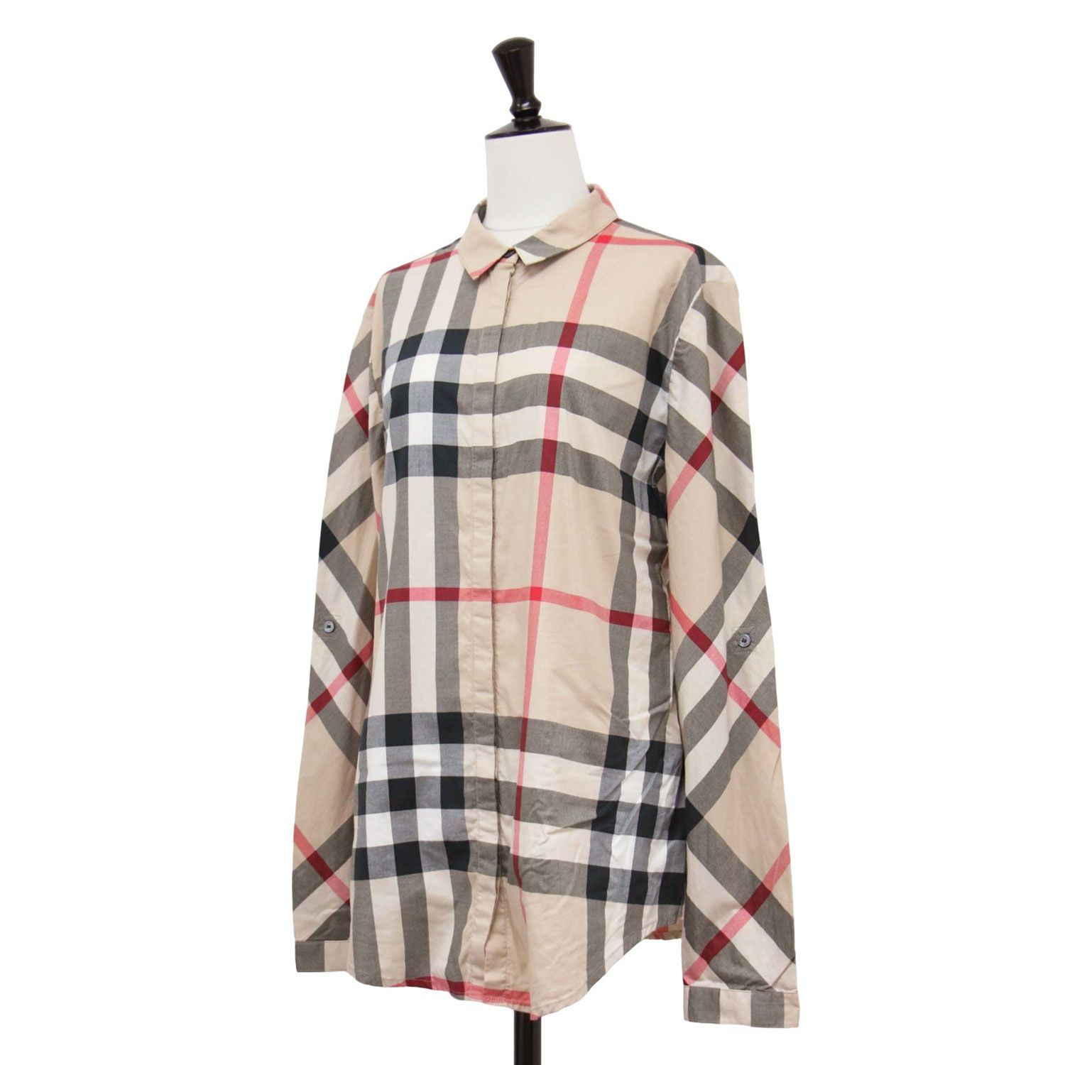 レディース BURBERRY バーバリー シャツ ブラウン系 サイズ:L | BRIT 
