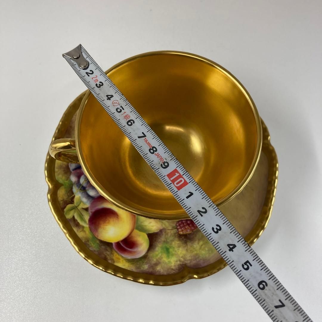 ロイヤルウースター ペインテッドフルーツ最上手ティーカップ-ソーサーA