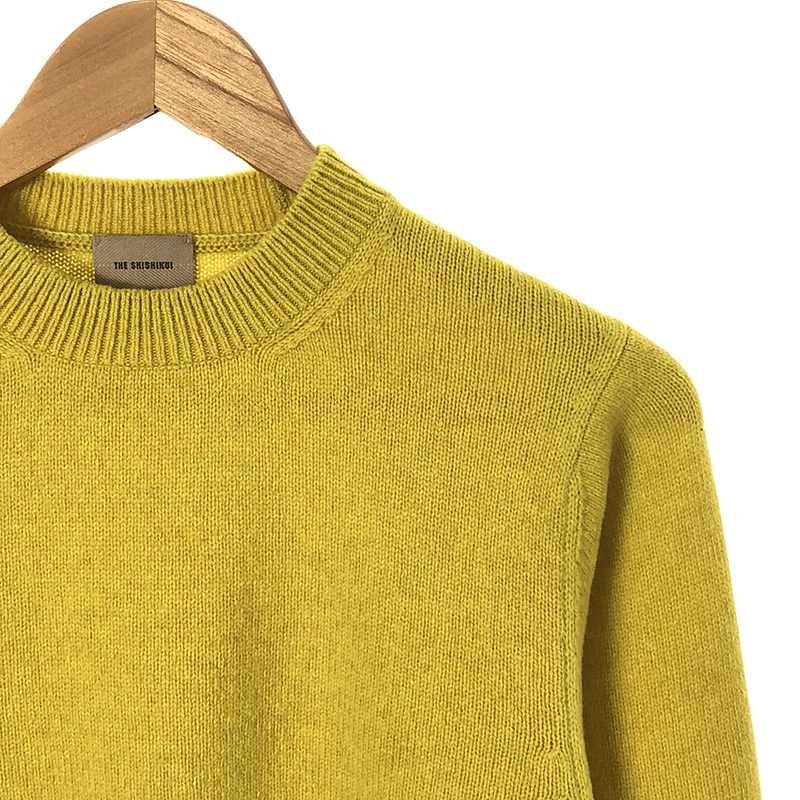 THE SHISHIKUI / シシクイ | ウール カシミヤ クルーネックニット | F | イエロー | レディース THE SHISHIKUI / シシクイ | ウール カシミヤ クルーネック