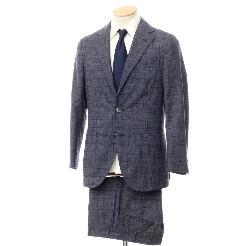 美品　BOGLIOLI DOVER スーツ　44 セットアップ　ネイビー　ウール BOGLIOLI 美品 BOGLIOLI DOVER スーツ 44 セットアップ ネイビー